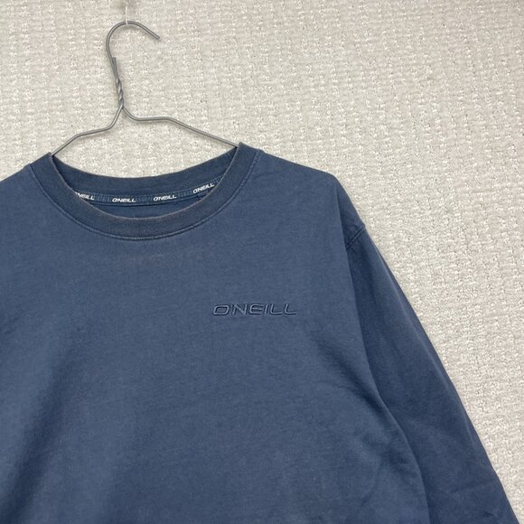 O'Neill Long Sleeve Surf T-shirt Men's Sz *M* Navy Blue Shirt Embroidered - Picture 2 of 10